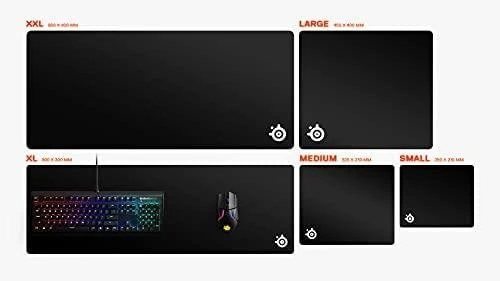 Pelės kilimėlis SteelSeries QcK Hard, Juodos spalvos