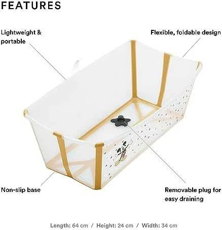 Stokke Flexi Bath - X-Large sulankstoma kūdikio vonelė | Skaidri žalia