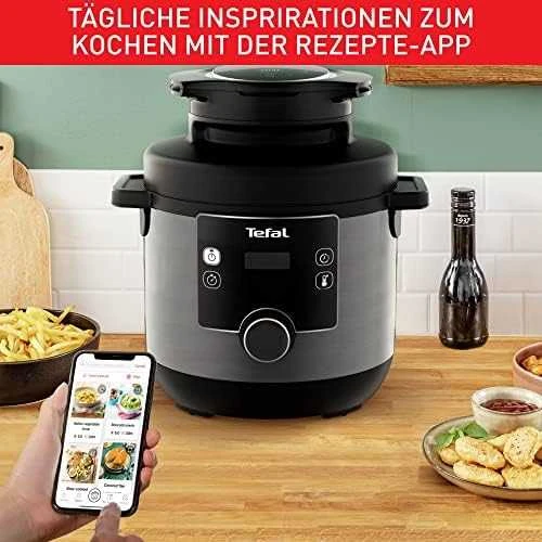 TEFAL | Turbo virtuvės ir kepimo daugiafunkcis puodas | CY7788 | 1200 W | 7,6 l | Programų skaičius 15 | Juodas