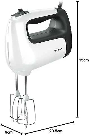 Plakiklis TEFAL | Hand Mixer | PrepMix+ HT462138 | Hand Mixer | 500 W | Greičių skaičius 5 | Turbo mode | Baltas