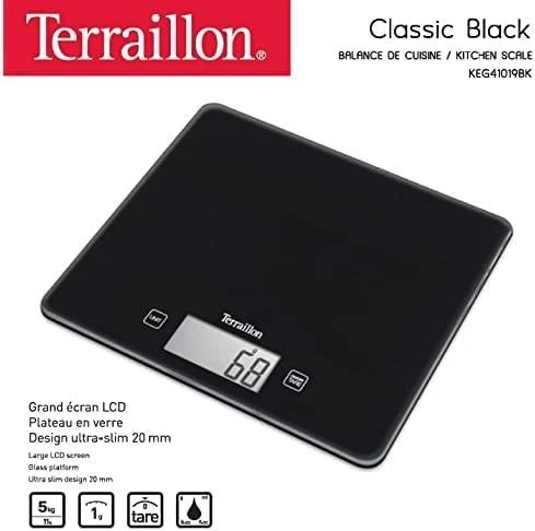 Terraillon Sas TERRAILLON 14900 Classic Juodas El. virtuvinės svarstyklės