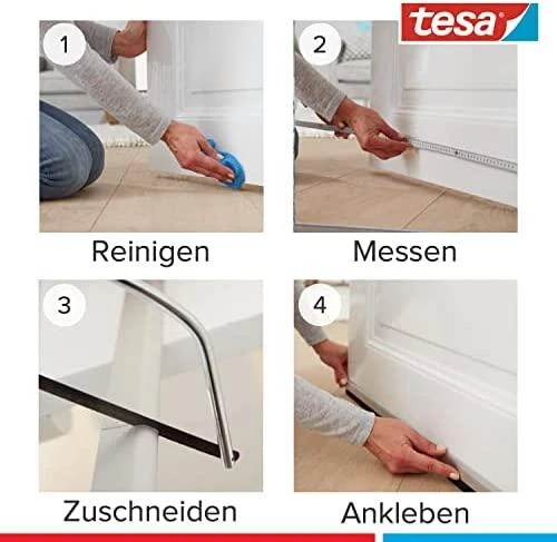 Uszczelka TESA ŠEPETĖLINIS TARPIKLIS COMFORT 1m x 40mm RUDAS