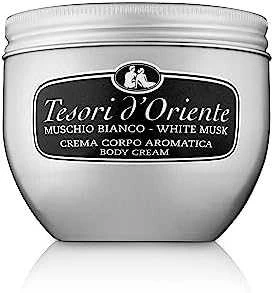 TESORI D'ORIENTE Baltas MUSK kūno kremas, 300 ml