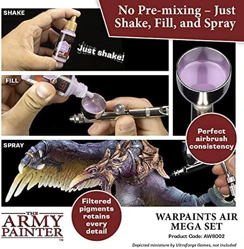 Army Painter Akriliniai dažai Warpaints Air Mega Set