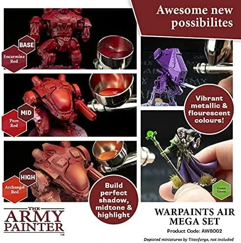 Army Painter Akriliniai dažai Warpaints Air Mega Set