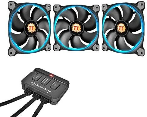 THERMALTAKE Riing 12 LED RGB 3er rinkinys didelio našumo važiuoklės ventiliatorius 3 dalys 120x120x25mm RGB LED Triukšmas 18,7 dBA su LNC