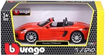 Bburago Porsche 718 Boxster Oranžinis 1: 24