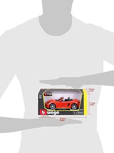 Bburago Porsche 718 Boxster Oranžinis 1: 24