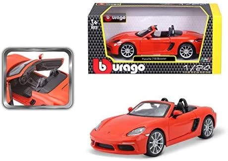 Bburago Porsche 718 Boxster Oranžinis 1: 24