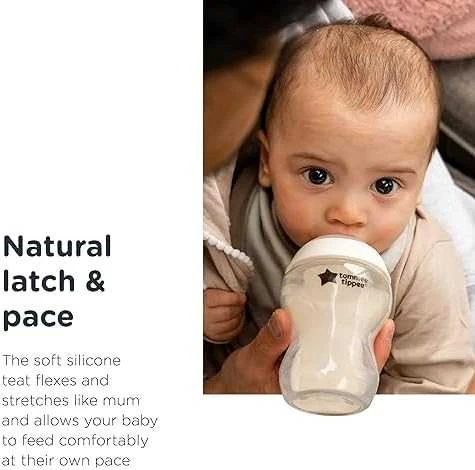 Tommee Tippee TOMMEE TIPPE Natural Start buteliukas CLOSER TO NATURE, su sterilizavimo funkcija 150 ml, 3 vnt., 42271820