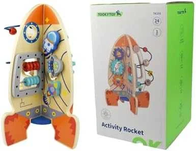 Tooky Toys „Takey Toy Light Wooden“ edinis žaislas Daugiafunkcinė raketa