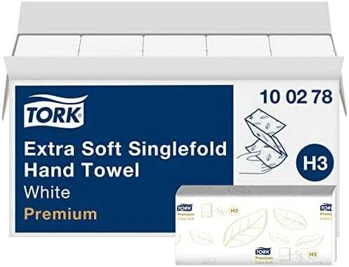 Servetėlės Tork Singlefold Soft Premium H3 (100278), 2 sluoksniai, baltos spalvos, 200 lapelių