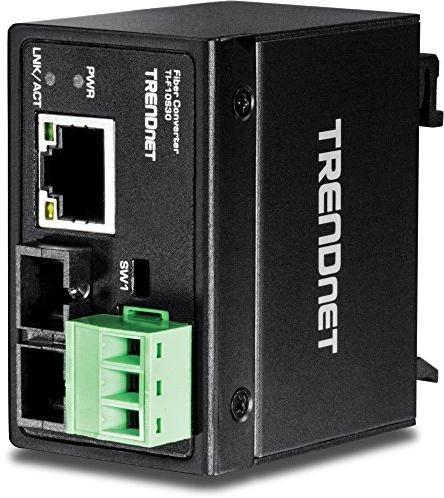 TRENDnet 100Base-FX SM šviesolaidinis keitiklis. SC, 30 km, IP 30 (TI-F10S30)