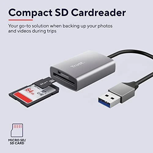 Atminties kortelė SKAITYTUVAS KORTELIŲ TRUST DALYX 24135 USB 3.2