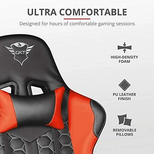 Žaidimų kėdė Trust GXT 708R Resto Gaming Chair, Raudona, 24217