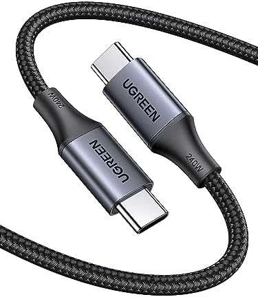 HP USB-C-USB-C UGREEN USB4 kabelis, 240W, 2m (fekete)