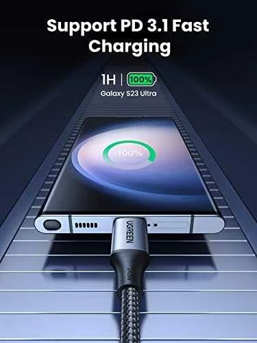 HP USB-C-USB-C UGREEN USB4 kabelis, 240W, 2m (fekete)