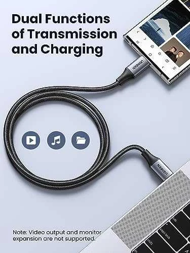 HP USB-C-USB-C UGREEN USB4 kabelis, 240W, 2m (fekete)