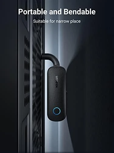 UGREEN CM403 AUX siųstuvas / imtuvas, Bluetooth 5.0 (juodas)