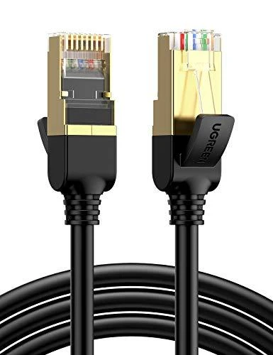 UGREEN NW107 Ethernet RJ45 apvalus tinklo kabelis Cat.7 STP 5m - Juodas