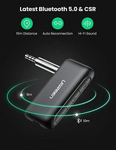 Ugreen 3,5 mm Bluetooth 5.0 automobilinis adapteris