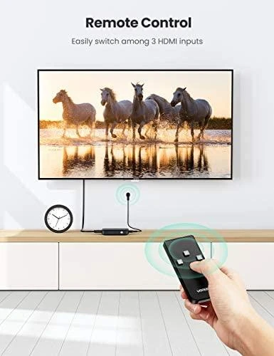 UGREEN šakotuvas CM332 3in1 HDMI 1.4 4K 30 Hz - Juodas