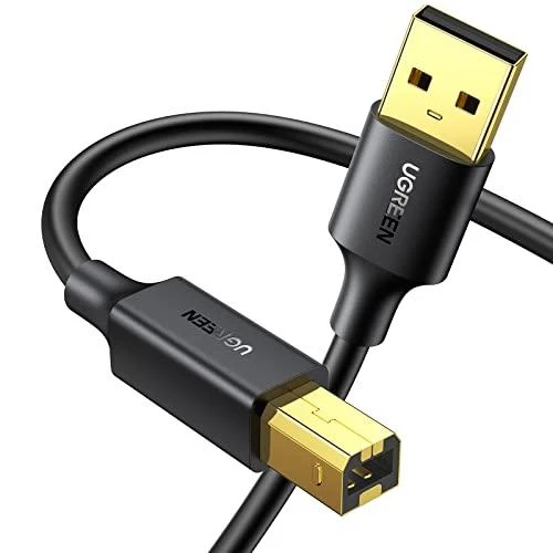 UGREEN US135 USB 2.0 AB spausdintuvo kabelis 5m - Juodas