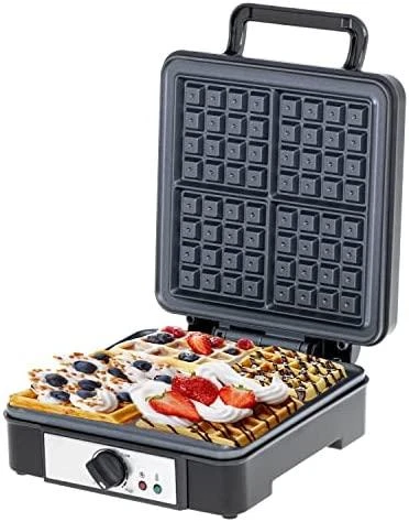 Adler | Vaflinė | AD 3049 | 1200 W | Number of pastry 4 | Belgium | Juodas
