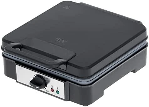 Adler | Vaflinė | AD 3049 | 1200 W | Number of pastry 4 | Belgium | Juodas