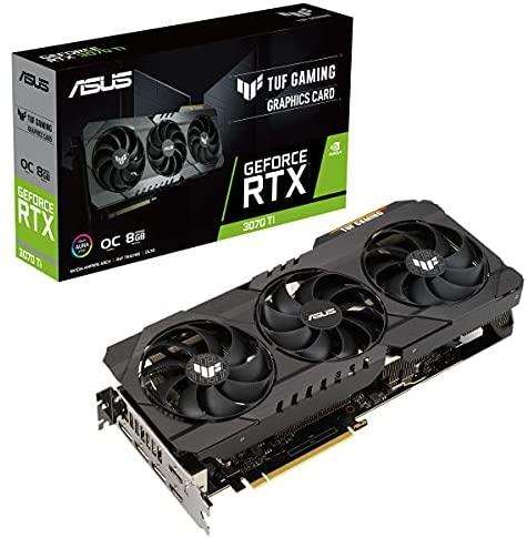 Vaizdo plokštė ASUS TUF-RTX3070TI-O8G-GAMING 8GB GDDR6X 2xHDMI 2.1 3xDP 1.4a
