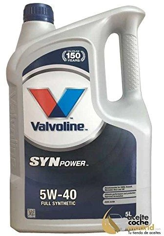 Alyva varikliui SYNPOWER 5W40 5L, Valvoline