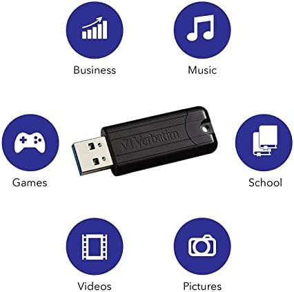 Pendrive „Verbatim PinStripe“, 128 GB (49319)