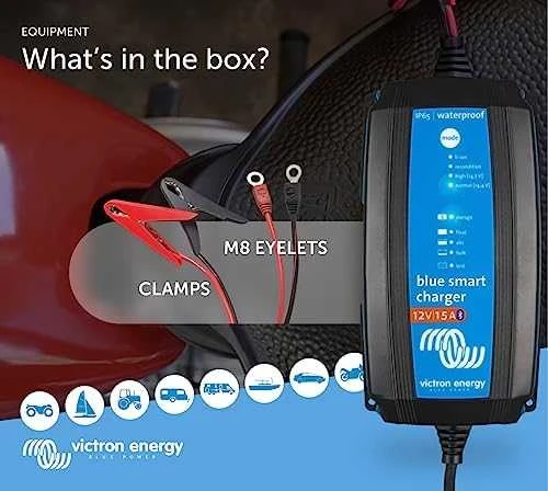 Victron Energy Įkroviklis 12/15 (1) 230V Mėlyna Smart IP65 Charger