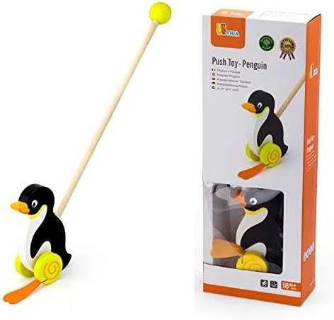 Viga Medinė Stumdukas Pingvinas - Animacinis