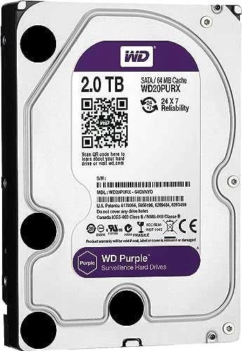 Western Digital WD Violetinė 2TB 24x7 Violetinė, 3.5", 2000 GB, 5400