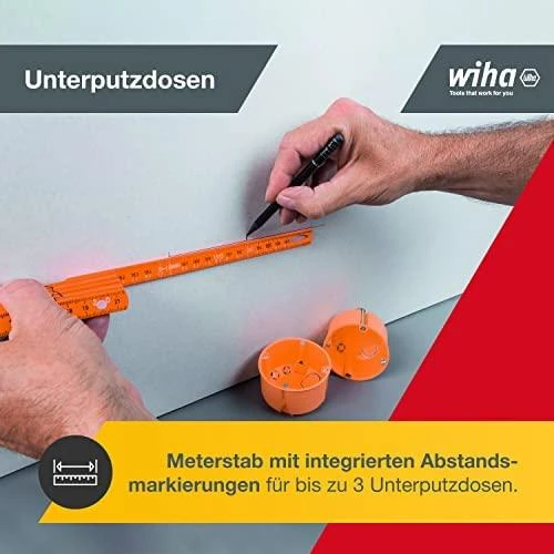 Sulankstomas metras elektrikui WIHA Longlife (2 m)