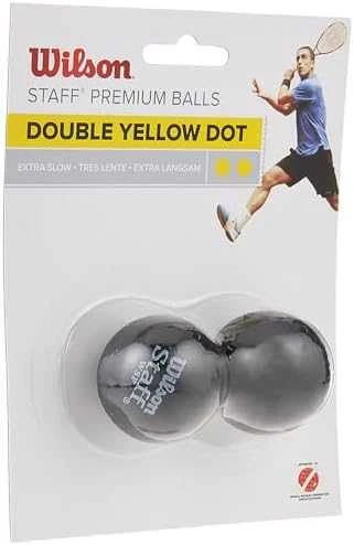 Skvošo kamuoliukai Staff Wilson labai lėti/2vnt. juodi
