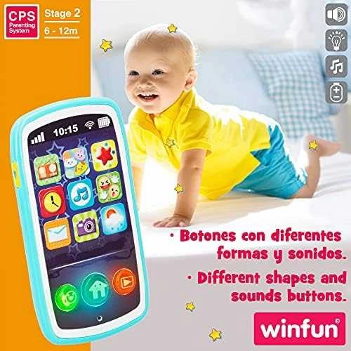 Smily Interaktyvus vaikiškas telefonas Winfun 4563
