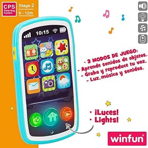Smily Interaktyvus vaikiškas telefonas Winfun 4563