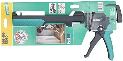 Silikono ir klijų pistoletas Wolfcraft MG 400; 180 kg; 360°