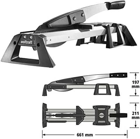 wolfcraft Vinilo ir laminato pjaustyklė, VLC 800 6939000
