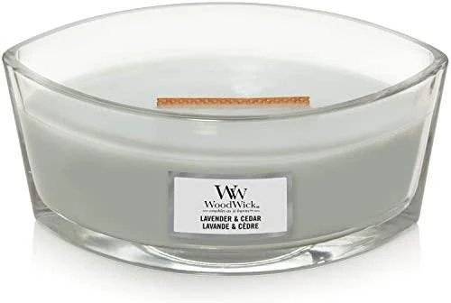 WoodWick Aromatinė žvakė (Lavender & Cedar), 453,6 g
