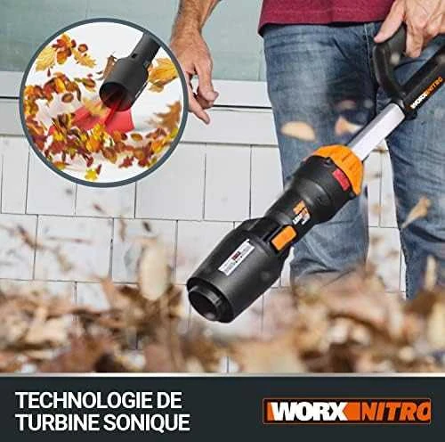 Akumuliatorinis pūstuvas Worx WG543E.9 20V E.9 LEAFJET, be baterijos ir įkroviklio, 6943475862602