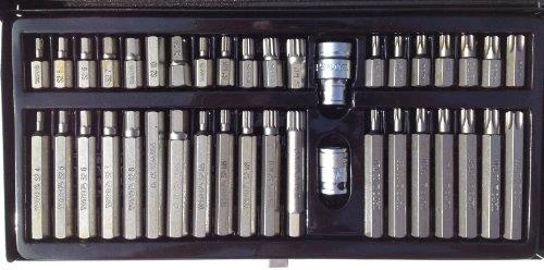 Yato antgalių rinkinys Hex, Torx, Spline, 40 vnt YT-0400
