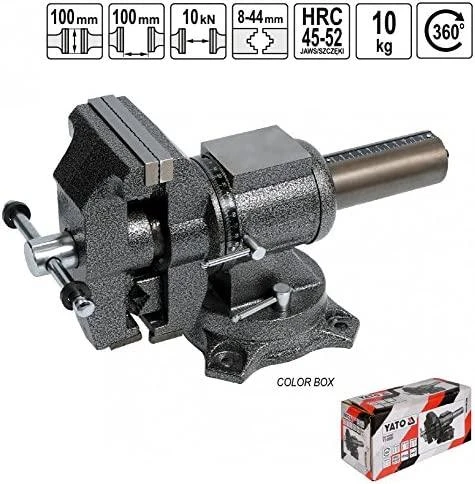 YATO Daugiafunkcinis darbastalio spaustuvas, 100 mm, ketus, YT-6505