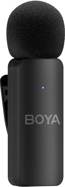 BOYA belaidis mikrofonas BY-V4 2.4GHz su 4 siųstuvais ir 1 imtuvu (Lightning) Juodas EU