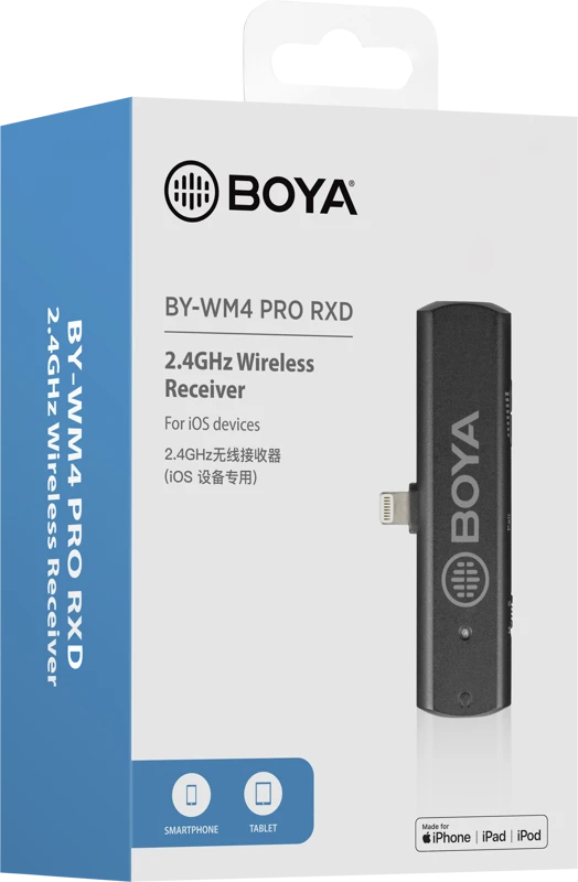 Boya BY-WM4 PRO RXD / 2.4G do iOS
