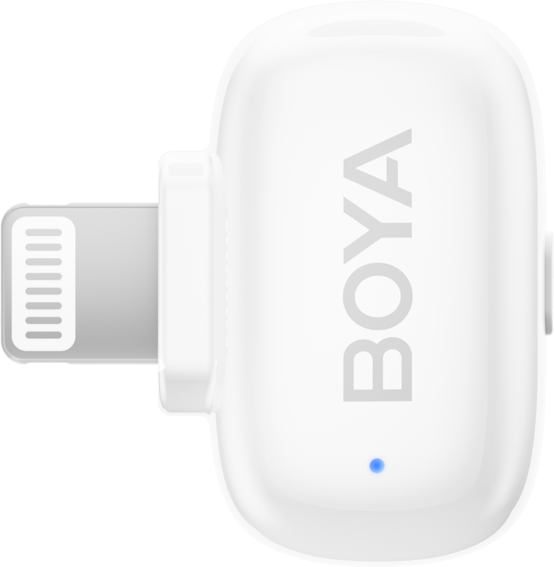 Boya | Mini-13 Ultracompact 2.4GHz Belaidės Mikrofonas System with lightning+USB-C | Baltas