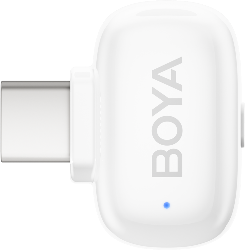 Boya | Mini-13 Ultracompact 2.4GHz Belaidės Mikrofonas System with lightning+USB-C | Baltas