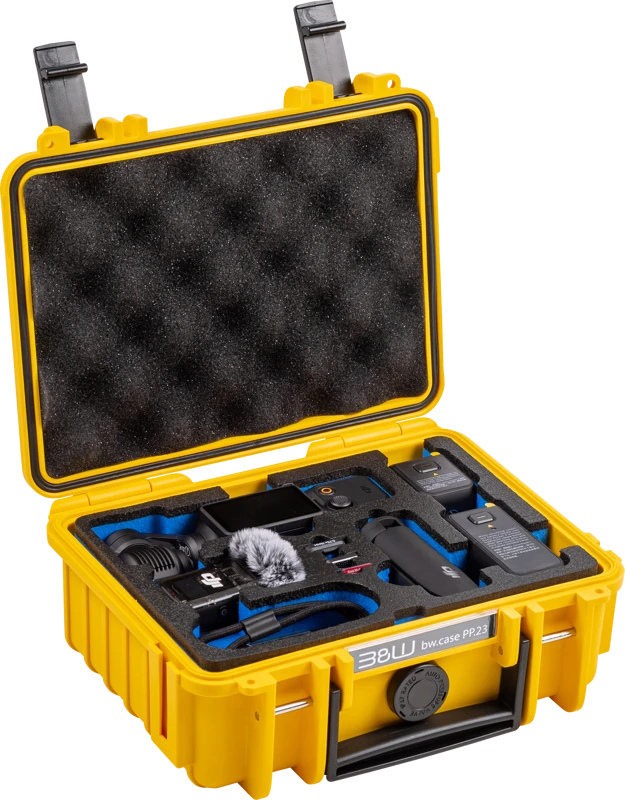 Bw Cases Dėklas B&W Type 500, skirtas DJI Osmo Pocket 3 Creator Combo (geltonas)